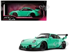 RWB BODY KIT "KEI KISHI" LIGHT BLUE 1/18 DIECAST MODEL CAR BY JADA 36463