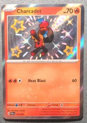 Charcadet 114/091 Shiny Rare Paldean Fates Pokemon Holo