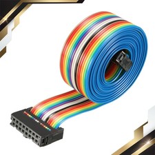 IDC Rainbow Wire Flat Ribbon Cable 16-Pin 148cm Long 2.54mm Pitch Type-C