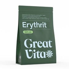 GreatVita Erythrit 1000g kalorienfreies S&uuml;&szlig;ungsmittel ohne Gentechnik