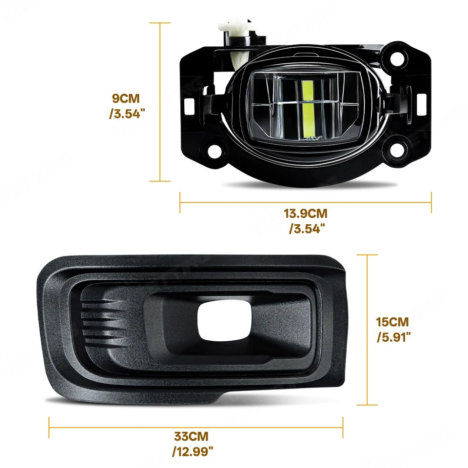 For Ford F150 F-150 2024 2025 LED Fog Light Kit Bezel Wire Switch Bracket Kits - Image 4 of 4
