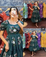 Premium Soft Cotton tiered Frock/Dress for women