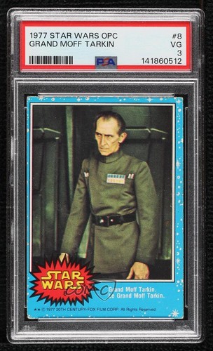 1977 OPC Star Wars #8 Grand Moff Tarkin — PSA 3