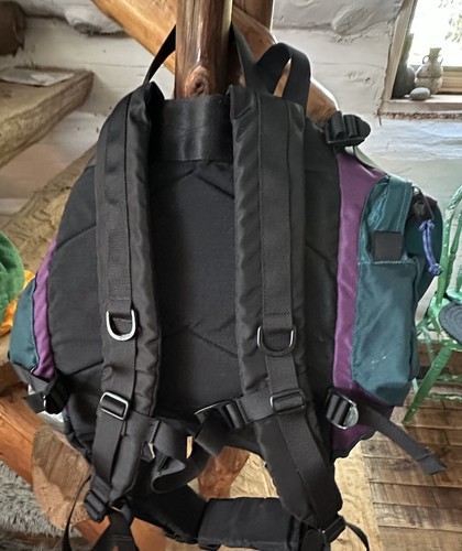 Mochila de senderismo Lowe Alpine “Eclipse” púrpura/verde azulado expedición falta tapa superior - Imagen 4 de 6