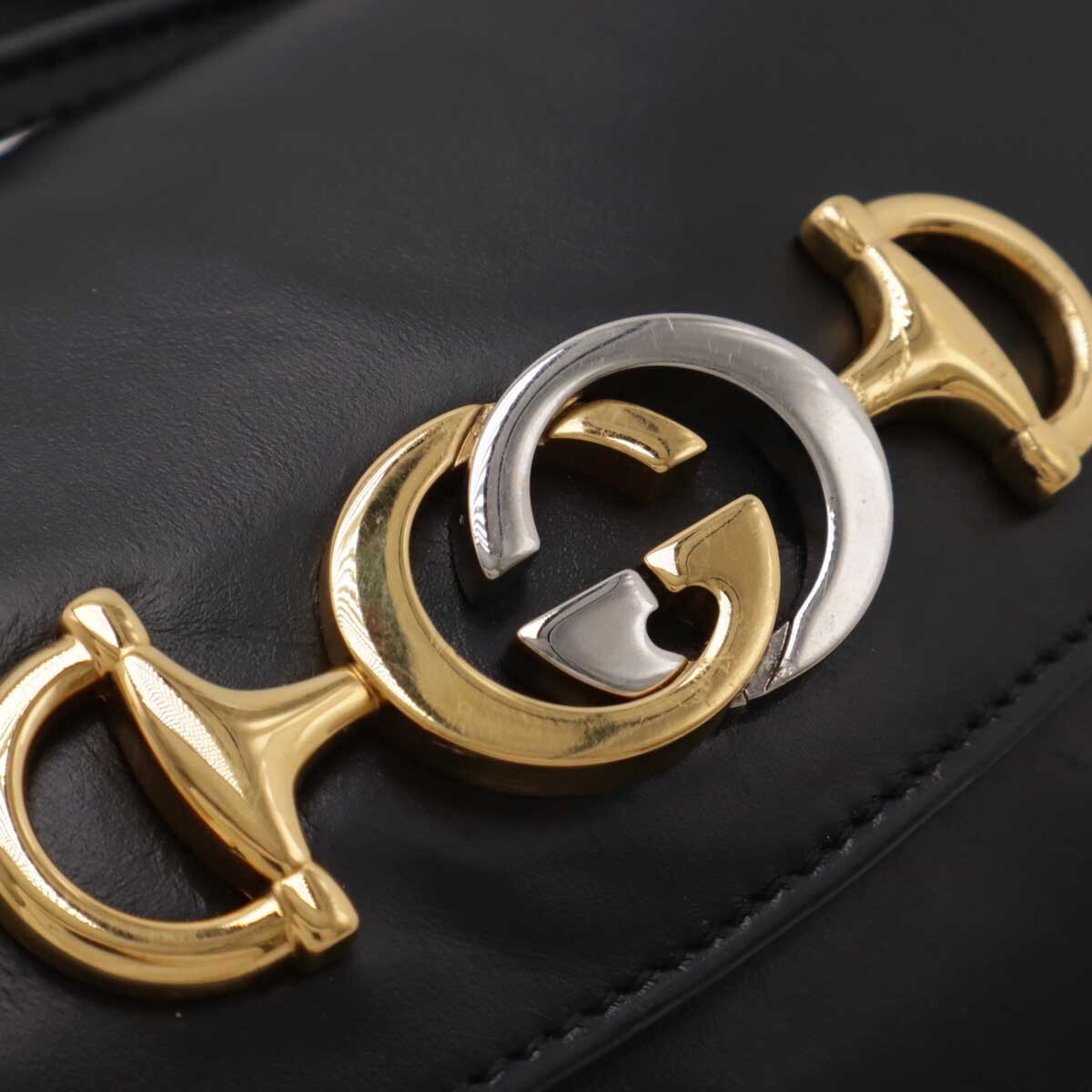 Gucci Zumi Chain Shoulder Bag Pochette 2Way Handbag Leather