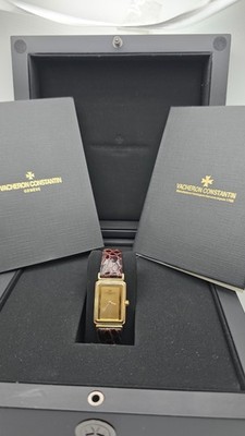 Vacheron Constantin Harmony Tank Style 18kt Gold Vintage 80er Jahre Damenuhr.