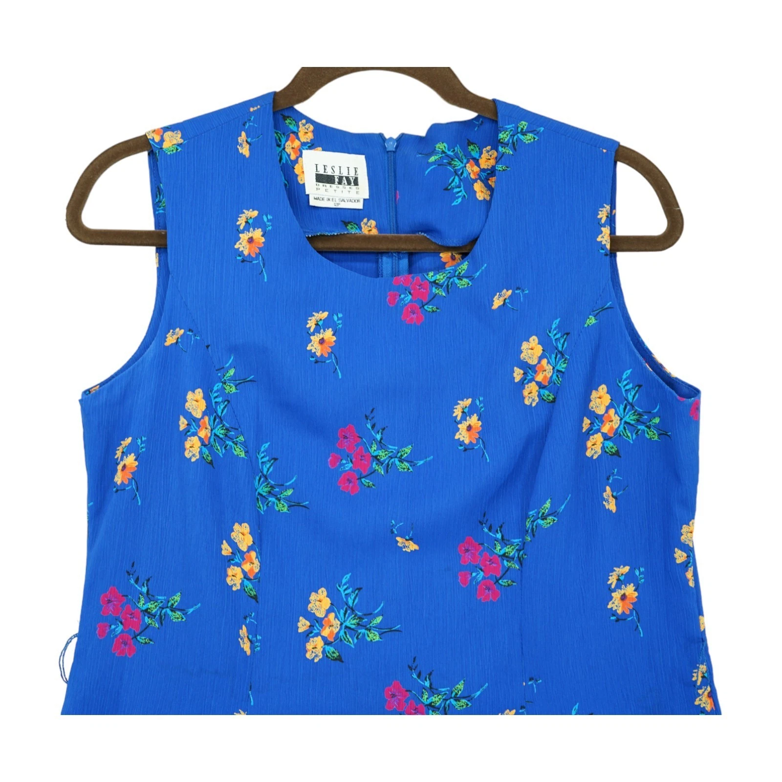 PALM ANGELS Set abiti floreali vintage Leslie Fay Petite blu taglia 12P 100% poliestere