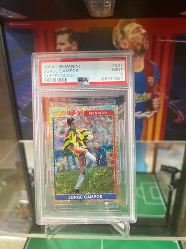 1994-95 Panini SuperCalcio Sticker #207 Jorge Campos Ture Rookie PSA 9 POP1 - Picture 11 of 20