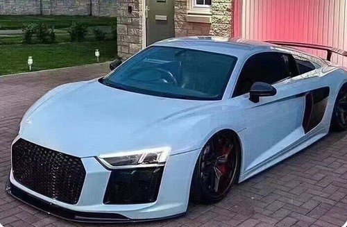For Audi R8 4S V10 Gen 2 2016-2018 Carbon Fiber Front Bumper Lip Spoiler - Picture 3 of 8