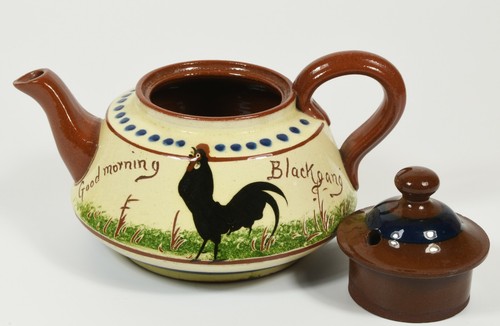 Watcombe Torquay Motto One Cup Teapot If You Want A Nice Cup A Tay 'Yer Tiz' - Picture 3 of 4