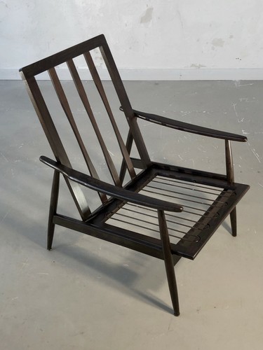 1950 FAUTEUIL MODERNISTE RECONSTRUCTION DANSK SCANDINAVE Caillette Motte - Picture 2 of 11
