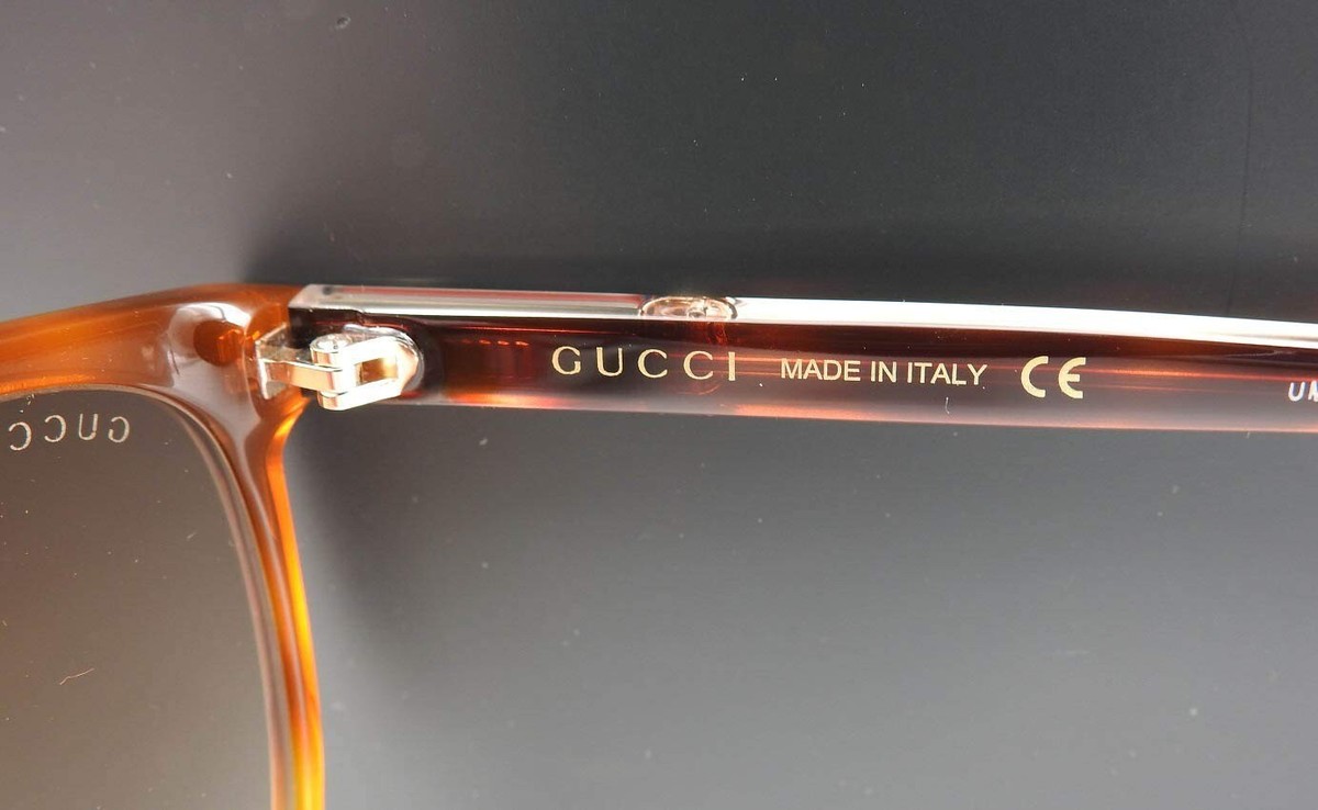 Gucci Designer Cat Eye Sunglasses Tortoise Havana/Brown Gradient