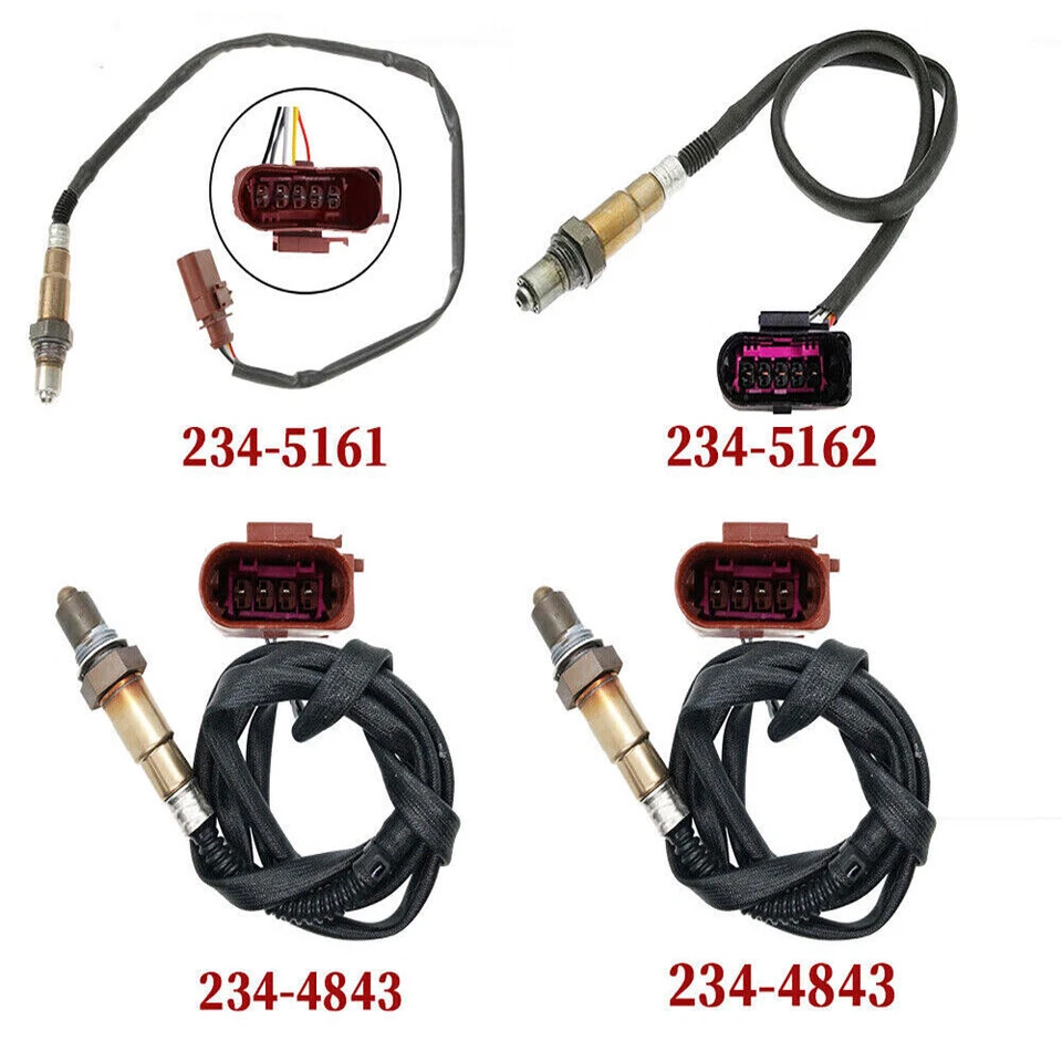Sensor de oxígeno ascendente + descendente 4 piezas para Audi S6 S7 S8 A8 Quattro 2013-2018 4,0 L V8 Foto 4 de 4