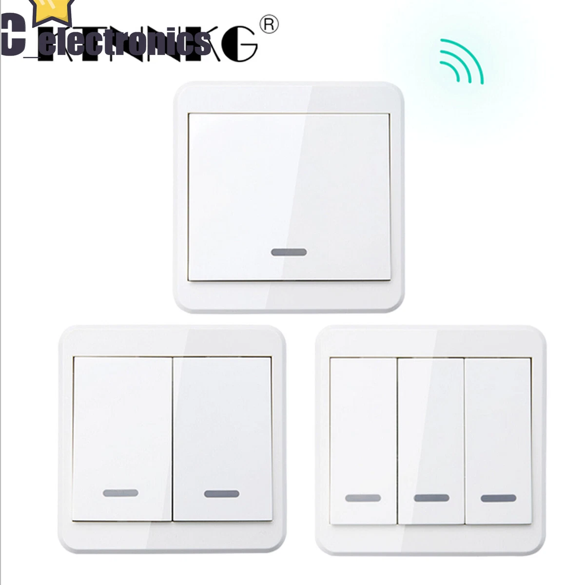 Wireless light on sale with wall switch