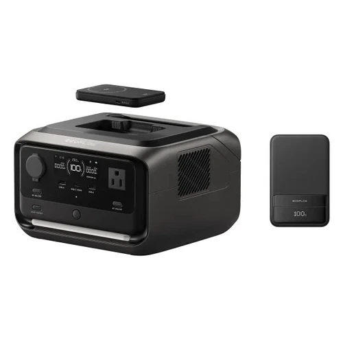 EcoFlow River 3 Plus Wireless Portable Power Station & Two RAPID 5000 Power Bank