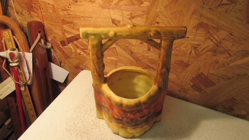 Antique Rumrill Pottery Wishing Well Planter - Picture 2 of 3