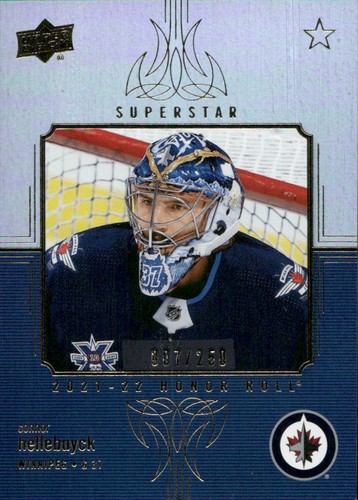 Connor Hellebuyck / 2021 Upper Deck 7/250 #HR-38