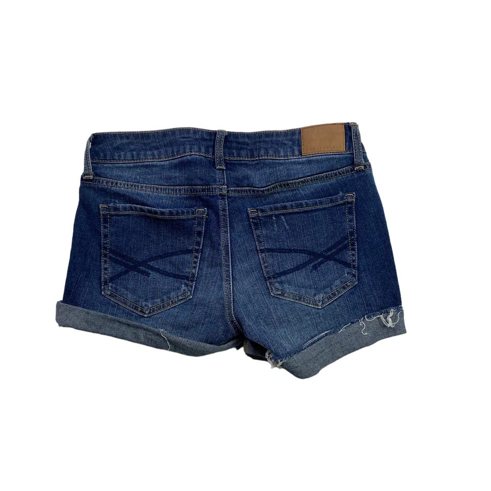 Aeropostale Jean Shorts Womens Size 0 Midi Distressed Medium Wash Denim - Image 2 of 4