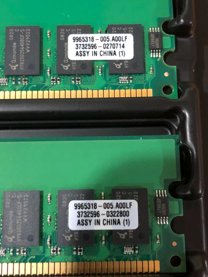 Kingston KTC-ML370G3/1G 2 Modules of 512MB PC2100 P/N 3732596 Memory RAM - Image 3 of 3