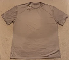 New Mato & Hash Men's Silver 2XL T-shirt Crew Neck NWT