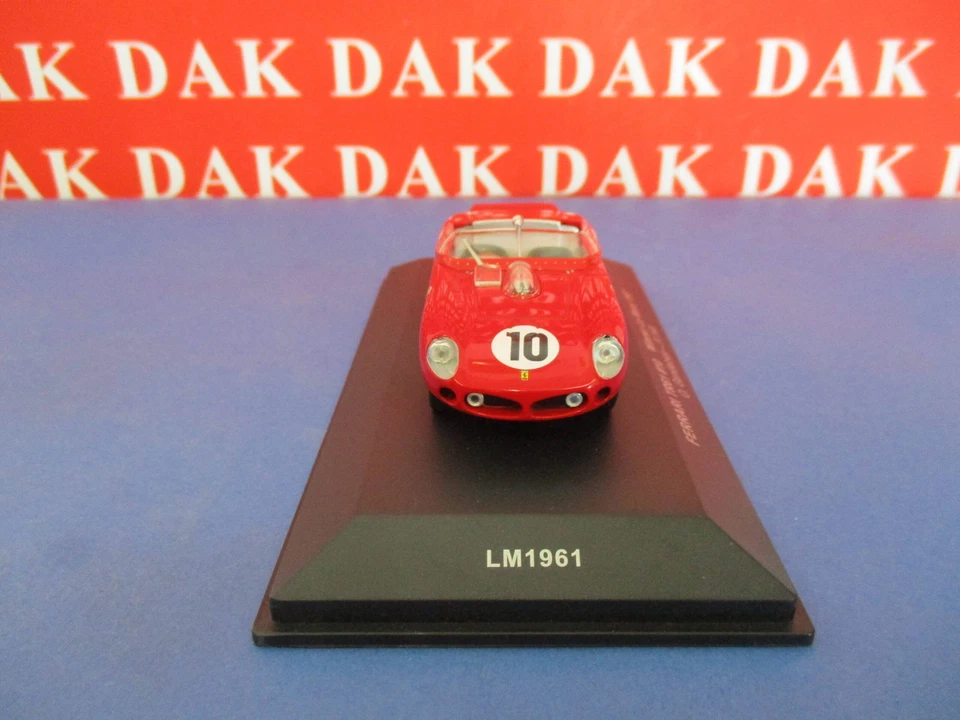 Die cast 1/43 Modellino Auto Ferrari TR61 24H Le Mans 1961 P. Hill by Ixo - Immagine 3 di 4