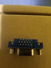 DB15 DR15 3Rows Blue Parallel Port 15 Pin D Sub Female 15 Way PCB 90 Connector