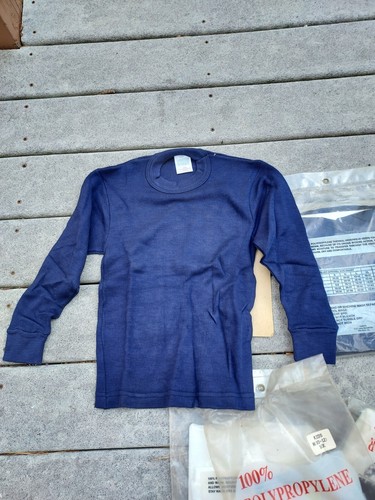4 TOTAL Winter Weight Thermal Underwear TOP NEW Vtg Polypropylene Long Johns - Picture 6 of 7