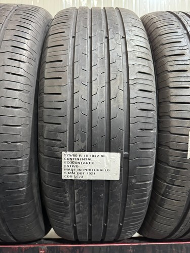 4 PNEUMATICI USATI 225/60 R 18 104V XL CONTINENTAL ESTIVO 5 MM DOT 1521 - Foto 3 di 6