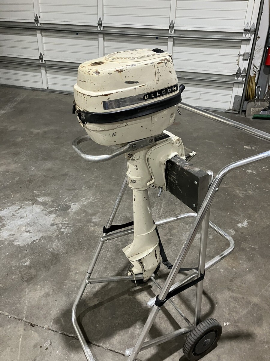 Vintage 4 HP McCulloch Outboard Motor- Good Parts- Power Head