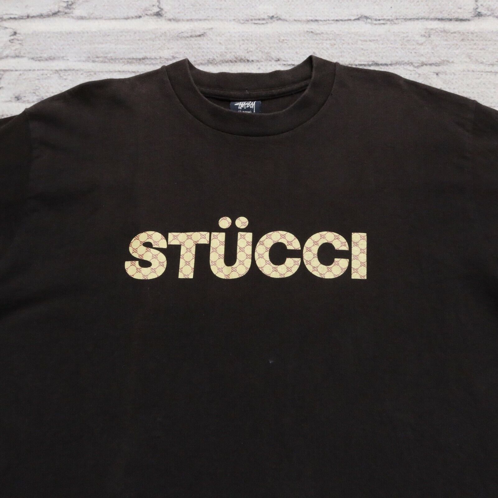 Vintage Rare Stussy Stucci Tshirt Hip Hop 90s Single Stitch Made in 