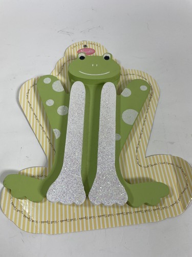 FROG by Twelve Timbers Sparkle 3D legno rospo bambini parete decorazione casa 10" x 8" NUOVO - Foto 8 di 8