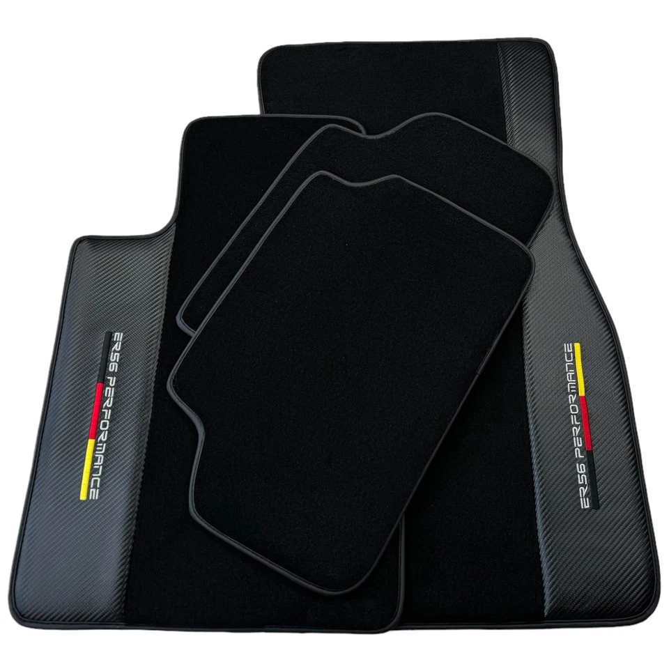 Alfombrillas negras para BMW i8 (2014-2017) con carbono | ER56 Performance Foto 3 de 4