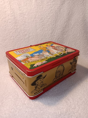 1957 Frontier Days Lunch Box - No Thermos * Vintage * Lunchbox RARE Western - Picture 5 of 6