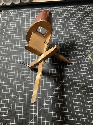 Antique Wood Stereoview Card Viewer With Lot Of View Cards