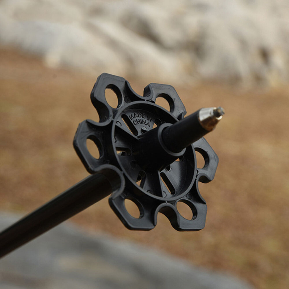 6 Pcs Alpenstock Mud Tray Hiking Pole Tips Walking Poles Stick