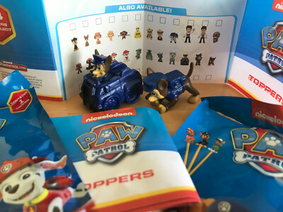 Paw Patrol 2 Topper Figur Bleistiftaufsatz Chase blau Auto
