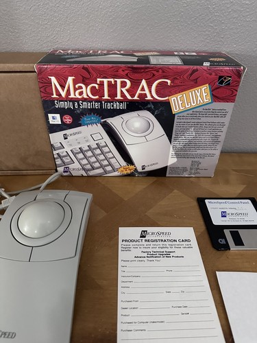 Vintage MicroSpeed PC Trac Ball Deluxe Trackball PC Mouse 9209 - Picture 3 of 8