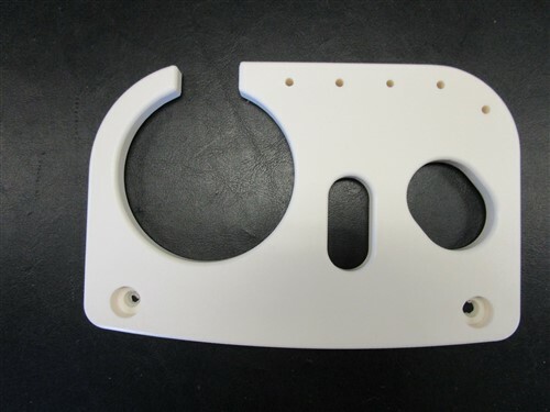 TRACKER 143135L PLASTIC CUP AND TOOL HOLDER SET OF (2) CREAM MARINE BOAT