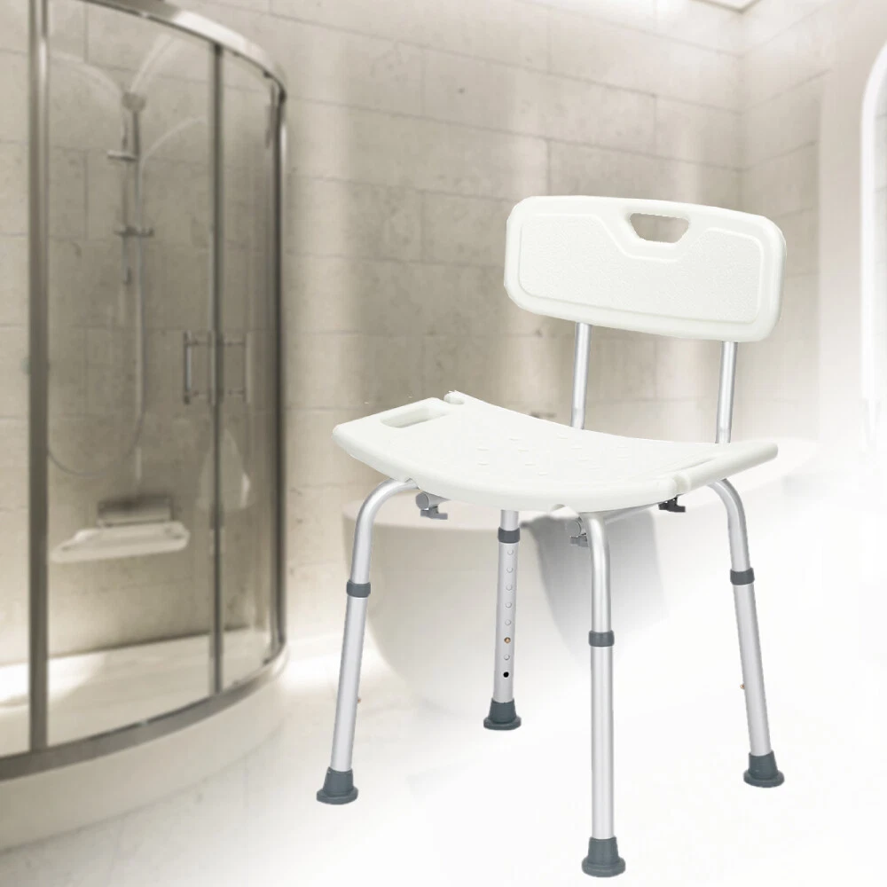 Shower stool with best sale backrest