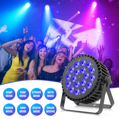 270W LED Par Can Light Stage Lighting RGBWA UV DMX w/ Stand Party Disco DJ Club