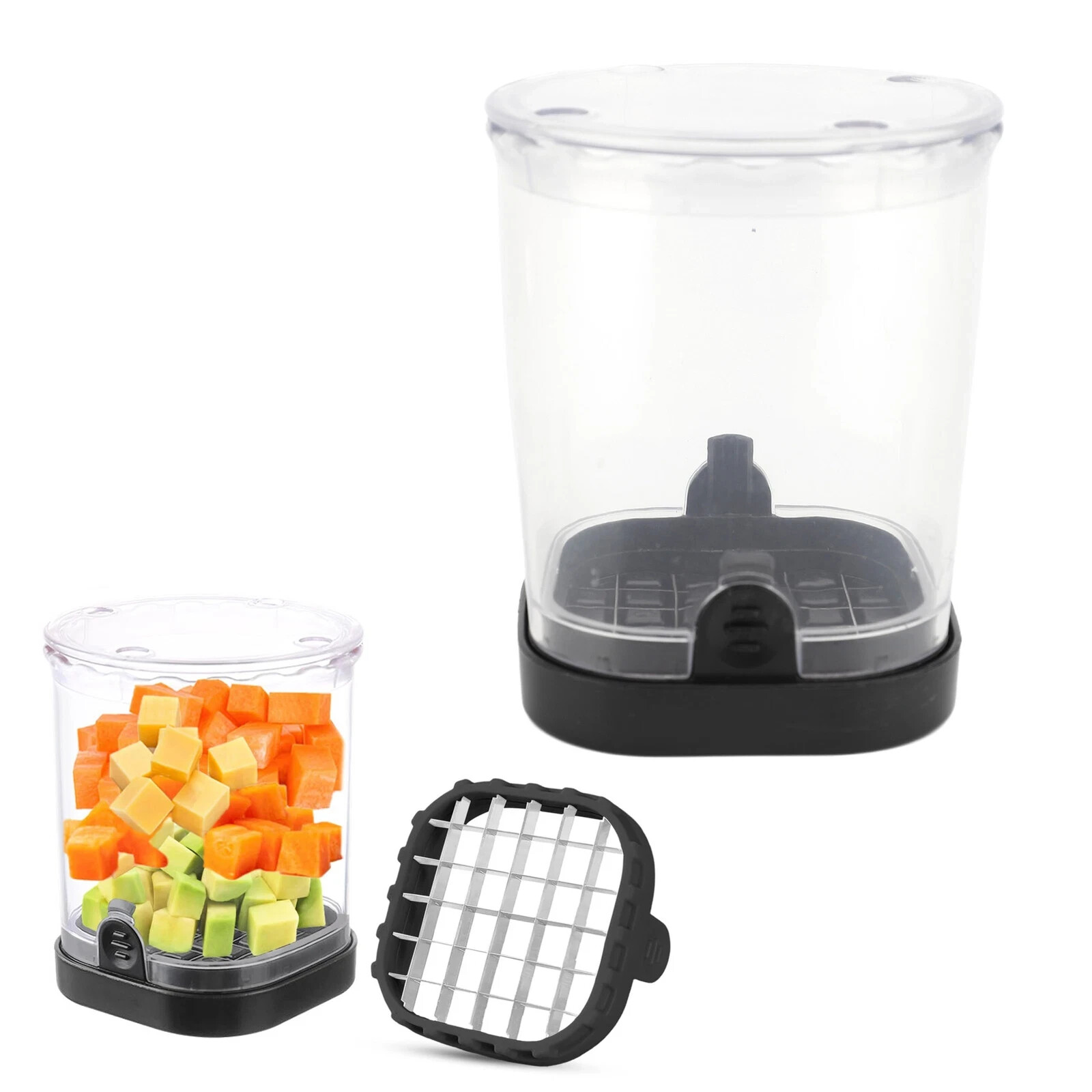 SLICER AND DICER Stainless Steel Kitchen Fruit And Vegetable Dice Cutter
