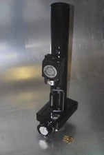 Big Tex Gooseneck and  Mount - Bull Dog 4in Round - 2-Puck Locks- 4 keys- Black