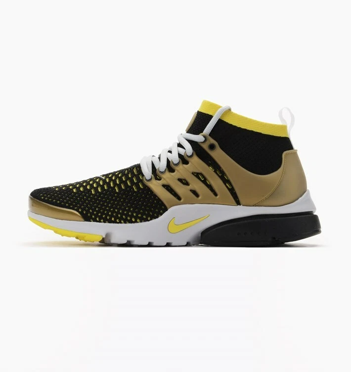 DS NIKE 2017 AIR PRESTO FLYKNIT ULTRA BLACK GOLD 8 10 11 RETRO