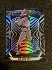 2021 Panini Chronicles Obsidian Electric Etch Carolina Blue Mookie Betts #8