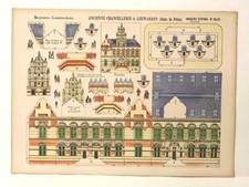 Imagerie D  Epinal No845 Ancienne Chancellerie, Moyenne Construction paper model
