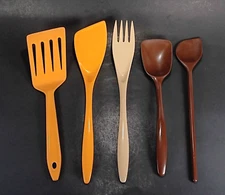 VTG Melamine Cooking Utensils 5 Hutzler Rosti Mepal Dr Oetker Denmark Mix of 5