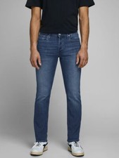 Image of Jack & Jones Original Glenn Men's Slim Fit Jeans 814 Blue stretch Washed Denim