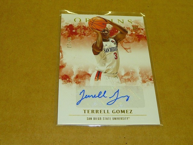 2021 Panini Chronicles Draft Origins TERRELL GOMEZ AUTOGRAPH/AUTO GOLD /10 N4115