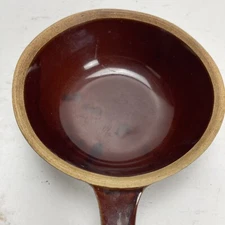 Vintage Mar-Crest Brown Oven Proof Stoneware Casserole Daisy Dot Pan 