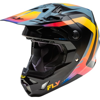 Fly Racing MX-24 Formula CP Krypton Helmet 2024 GRY/BLK/FD LG 73-0038L